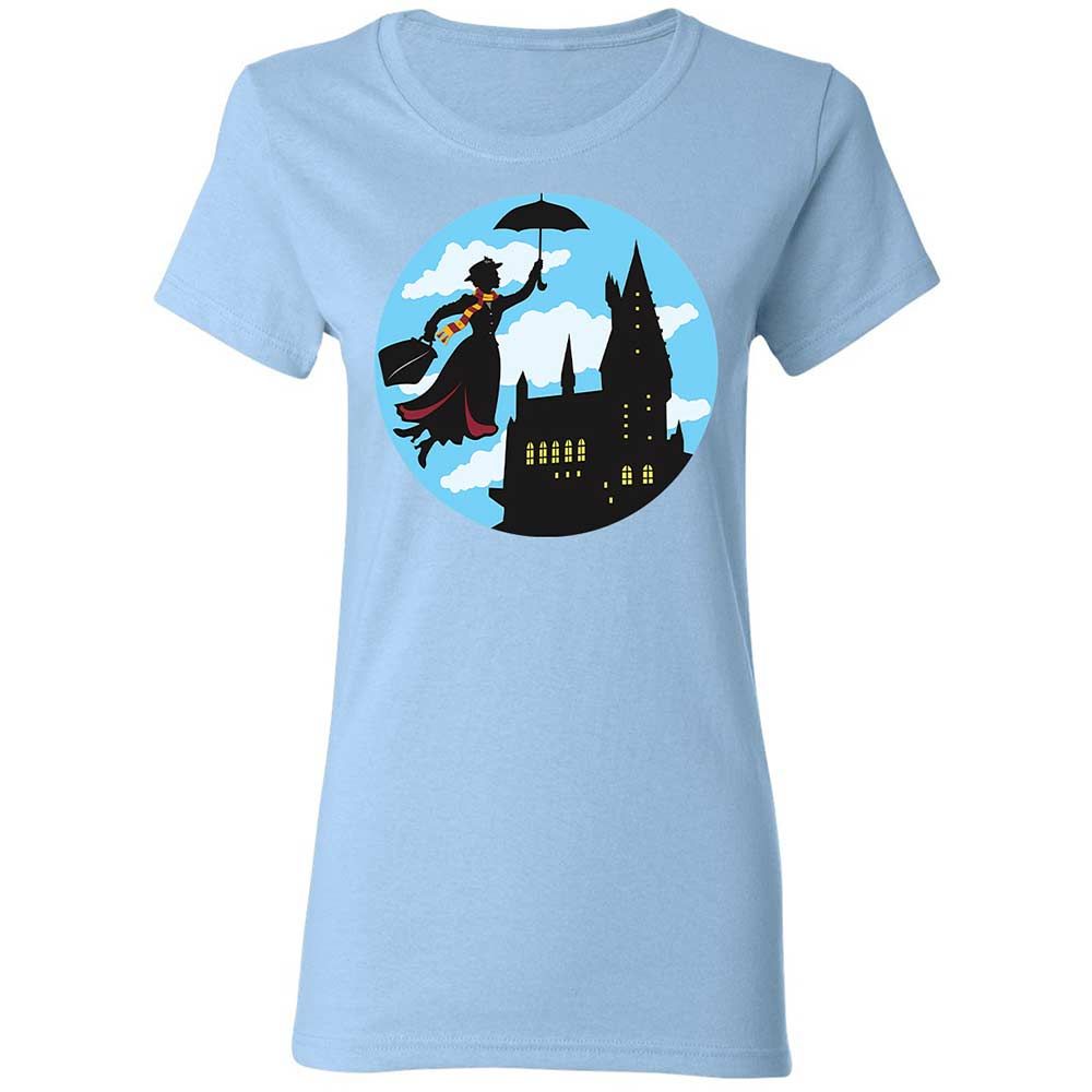 Women's T-Shirt - Y5ZVPCZF - Light Blue - 13