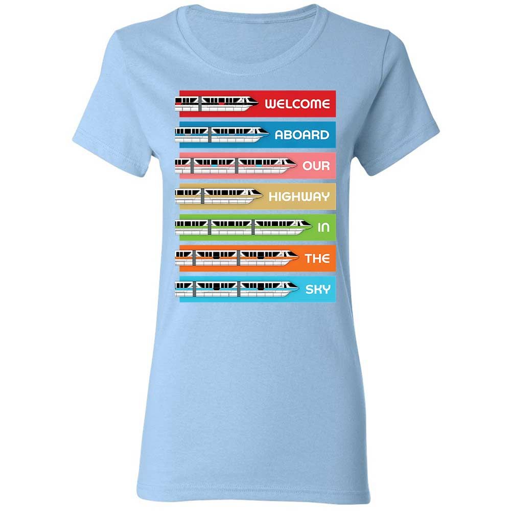Women's T-Shirt - Black - Light Blue - 13