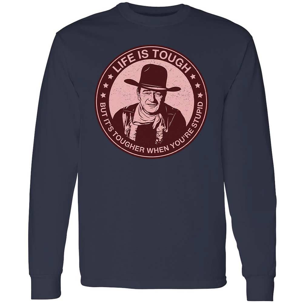 Long Sleeve T-Shirt - E6ZMKBBC - Navy - 13