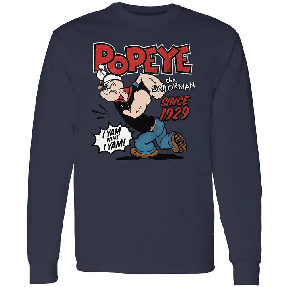 Long Sleeve T-Shirt - 99HBCY7C - Navy - 13