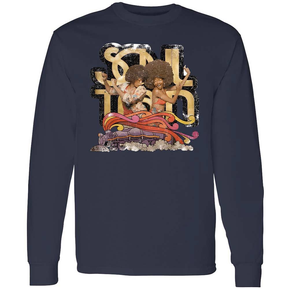 Retro Soul Train Dance Vibes - Navy - 13
