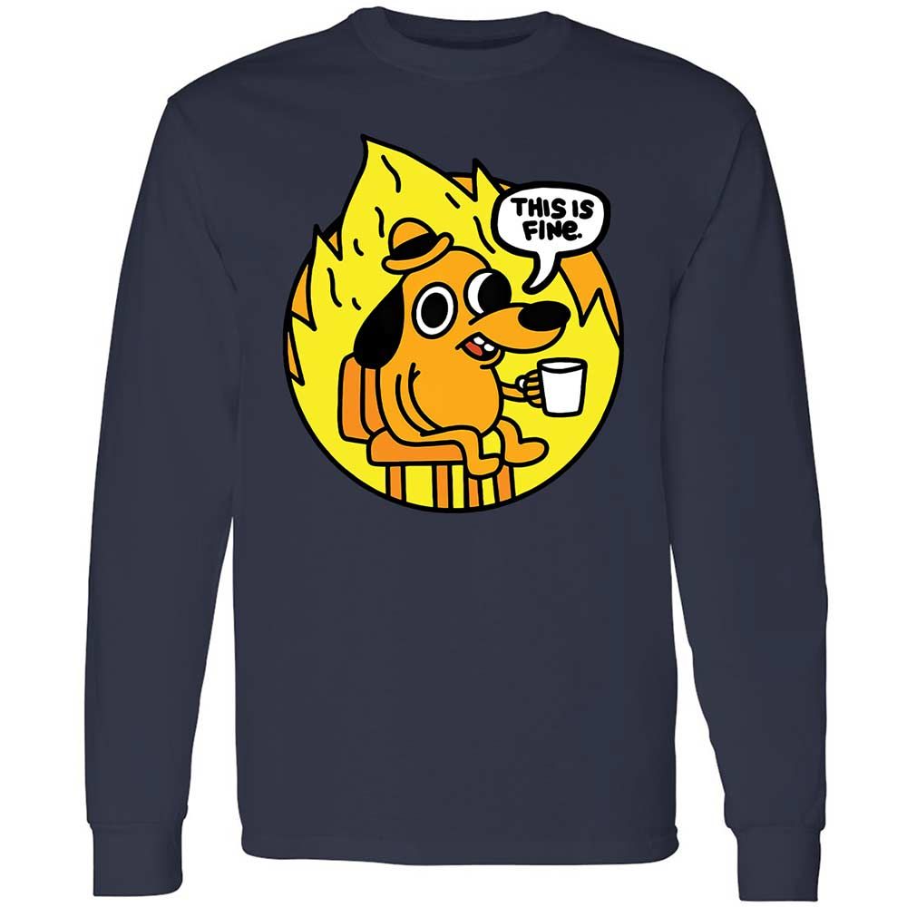 This is Fine - Navy - 13