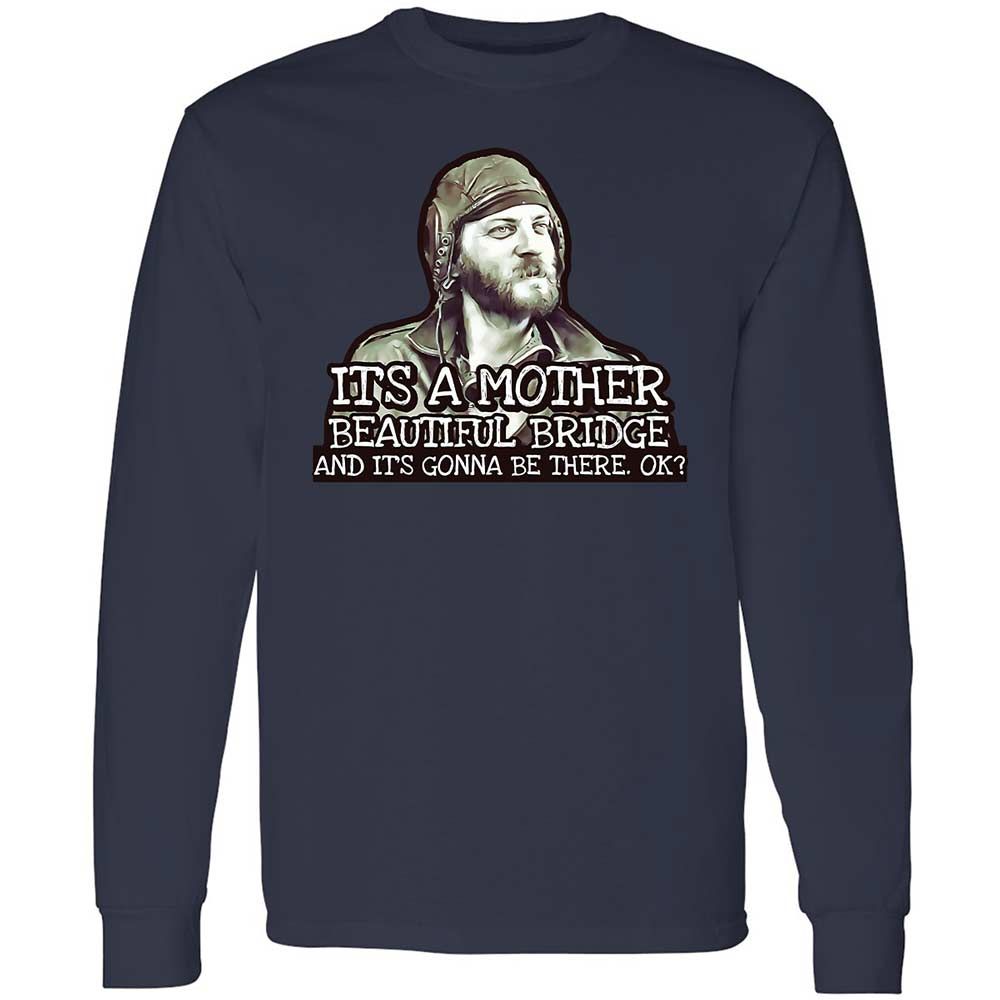 Long Sleeve T-Shirt - LUVKTDNF - Navy - 13