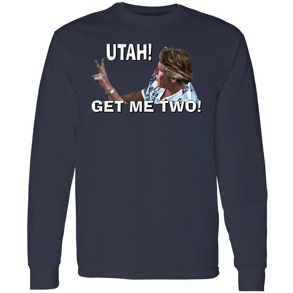 Long Sleeve T-Shirt - H69C3CDQ - Navy - 13