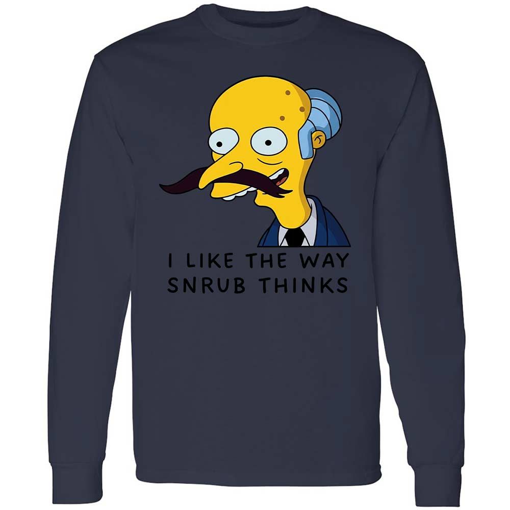 I Like the Way Snrub Thinks - Navy - 13