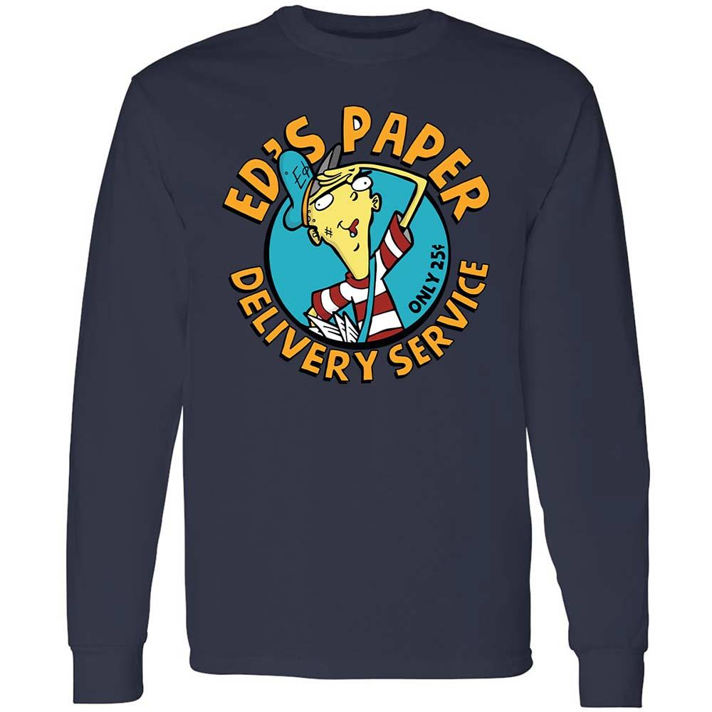 Long Sleeve T-Shirt - TE5YUV1J - Navy - 13