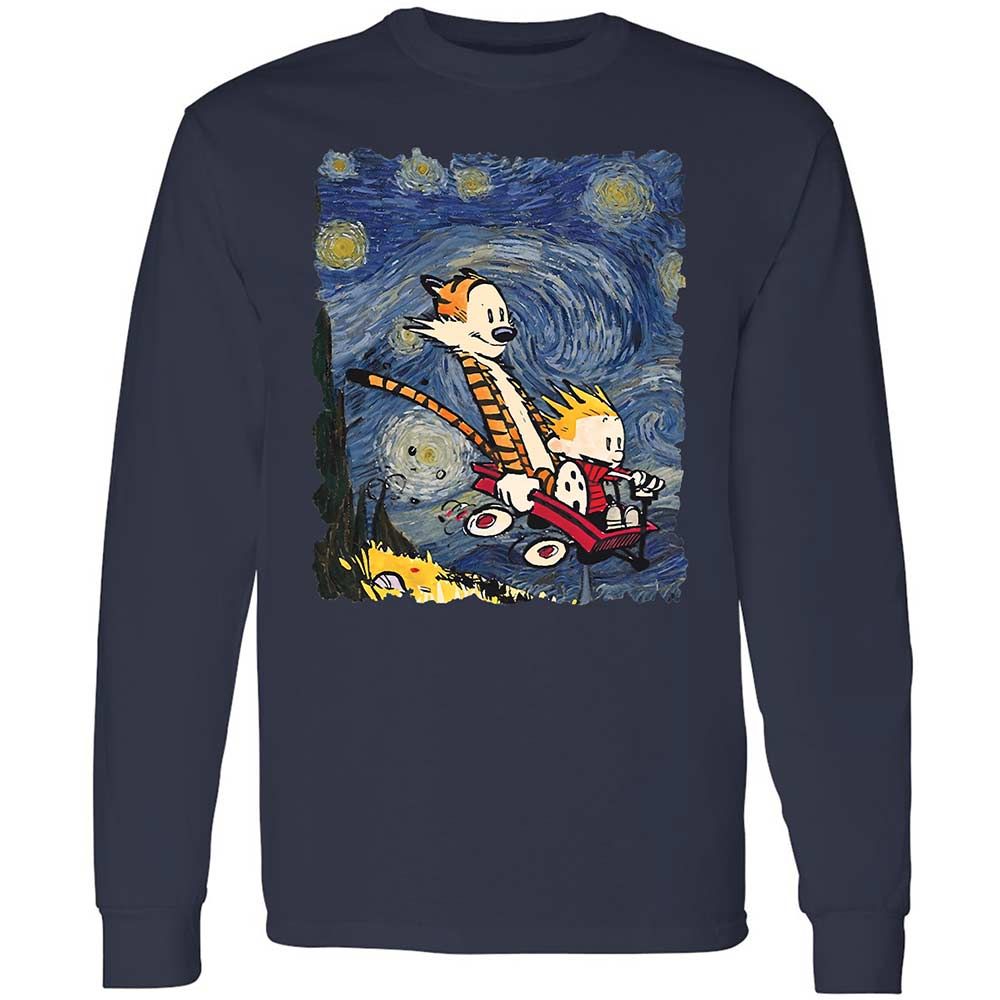 Long Sleeve T-Shirt - TFY5XZCE - Navy - 13