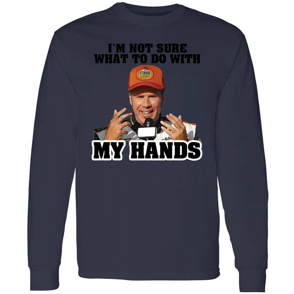 I'm Not Sure What To Do With My Hands - Navy - 13