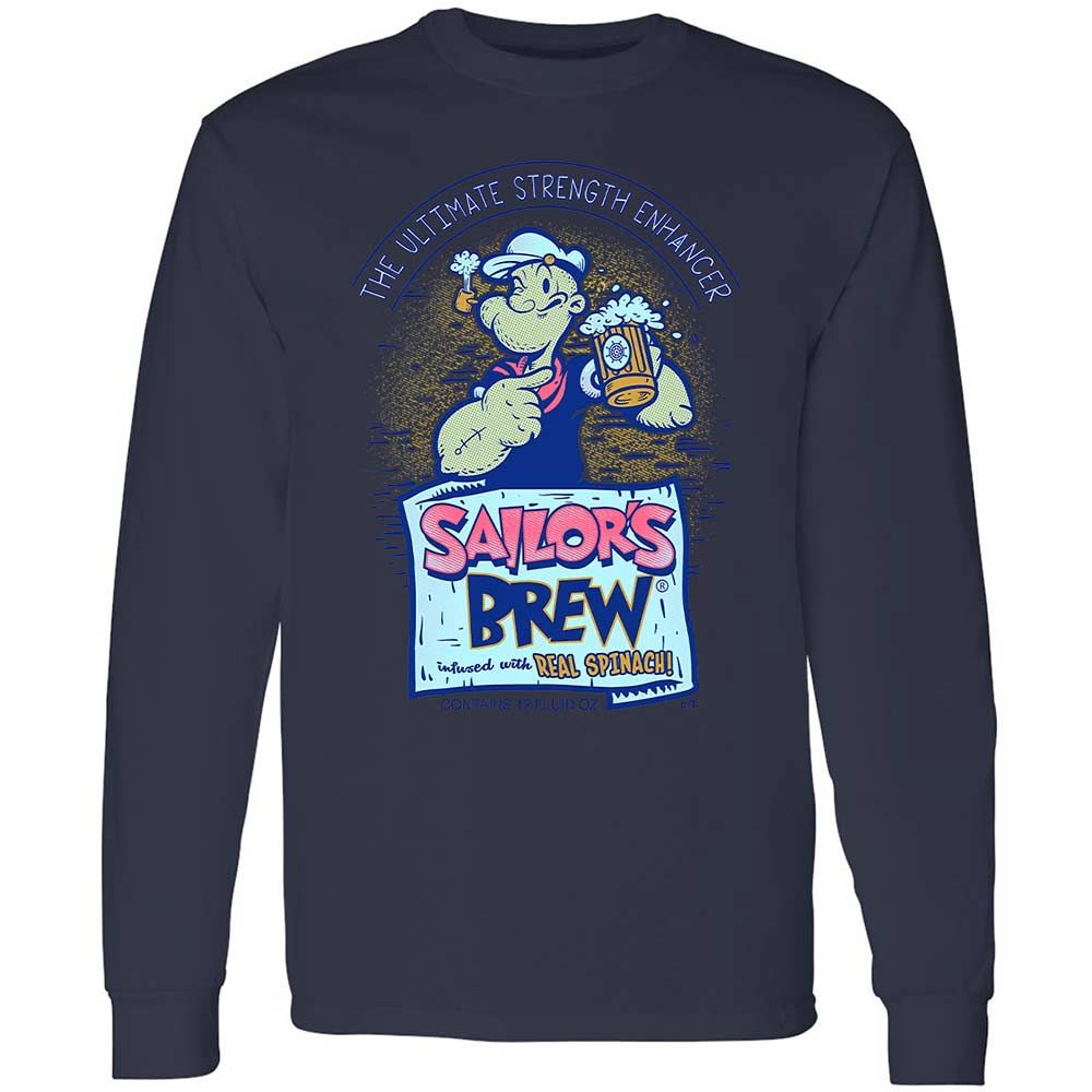 Long Sleeve T-Shirt - XQRSCW7R - Navy - 13