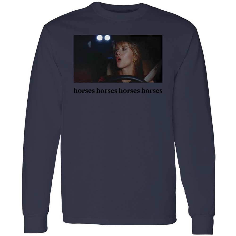 Horses horses horses horses - Navy - 13