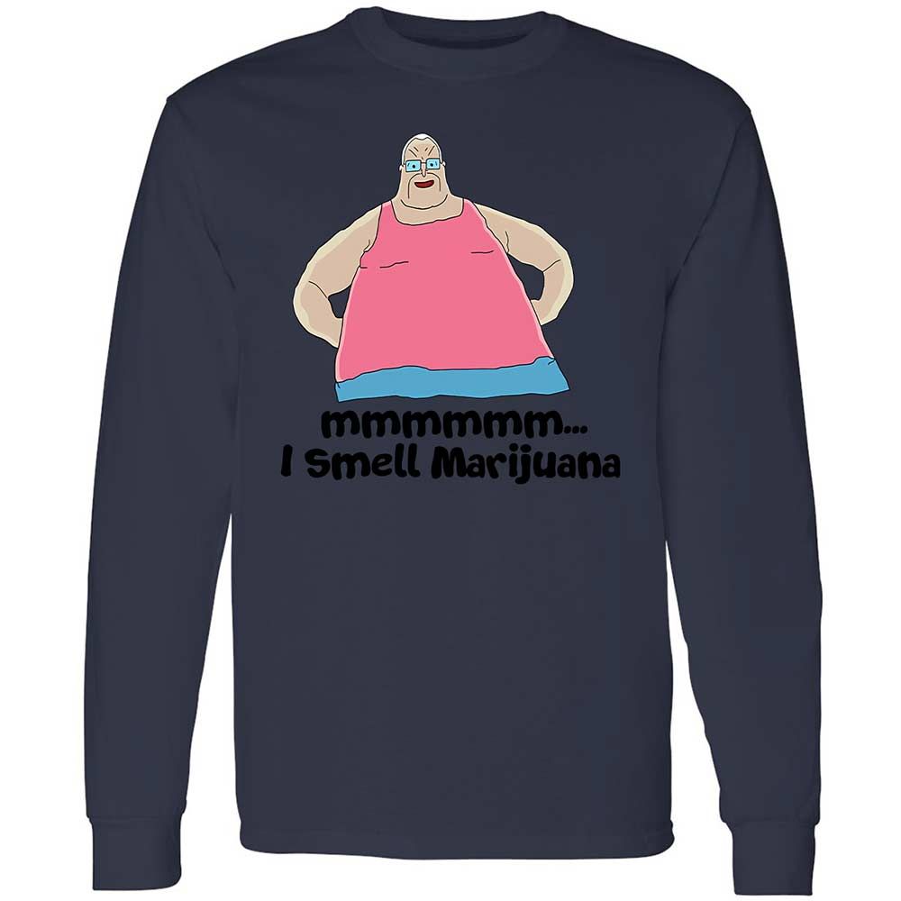 Long Sleeve T-Shirt - KK7PRJ7G - Navy - 13