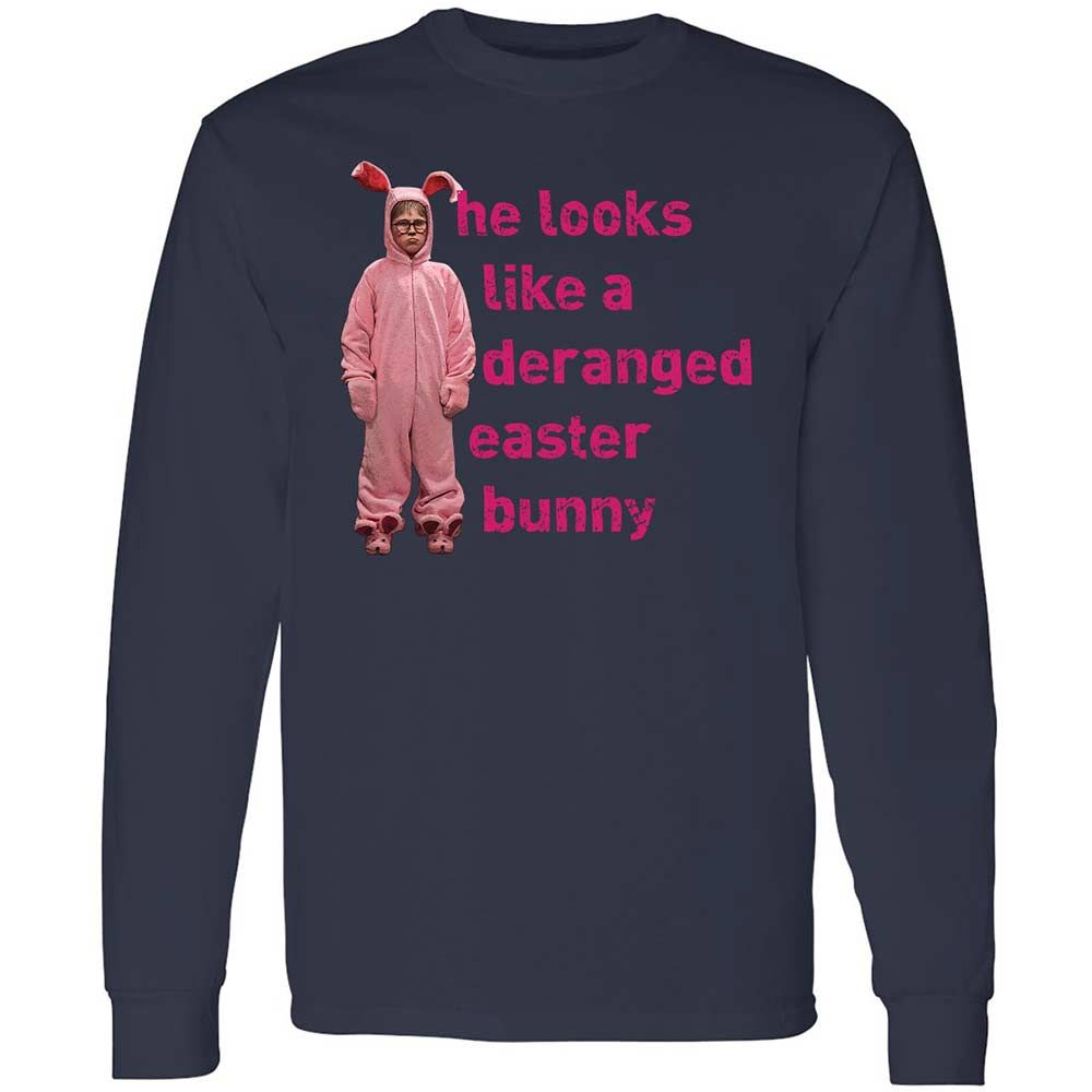He Looks Like a Deranged Easter Bunny - Navy - 13