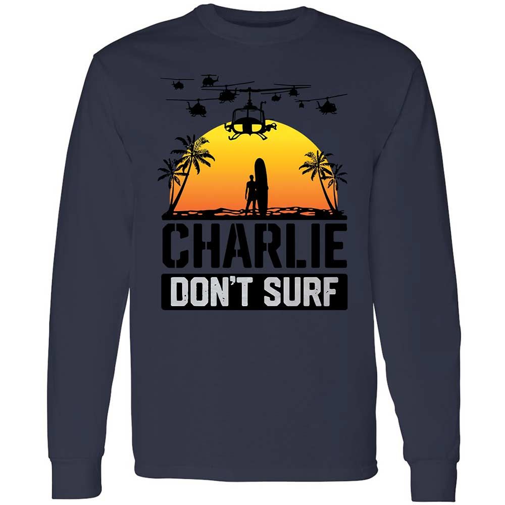 Long Sleeve T-Shirt - XJR6FW9M - Navy - 13