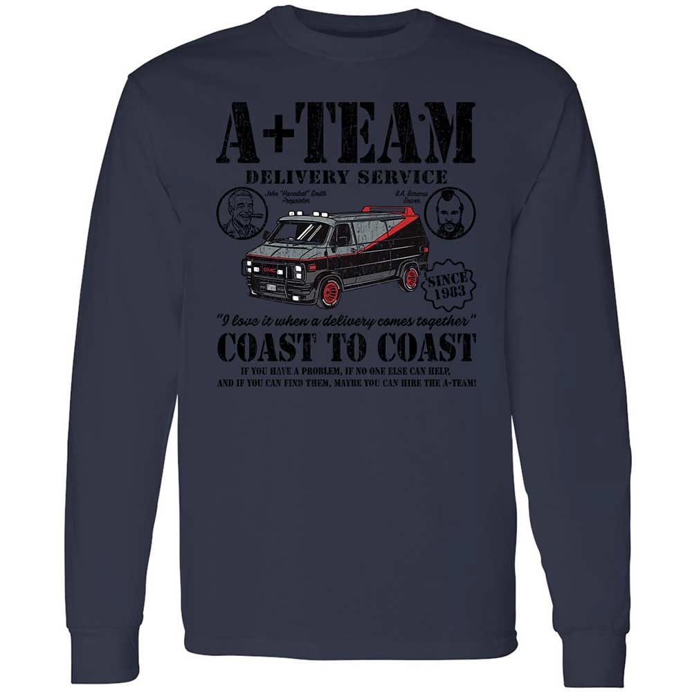 Long Sleeve T-Shirt - X3Z2EW35 - Navy - 13