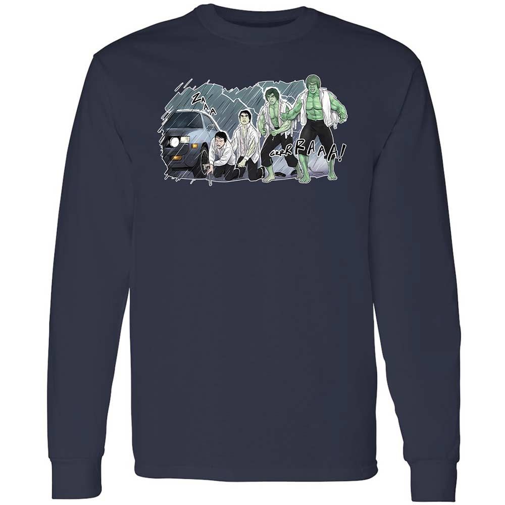 Long Sleeve T-Shirt - ZEGL7C46 - Navy - 13