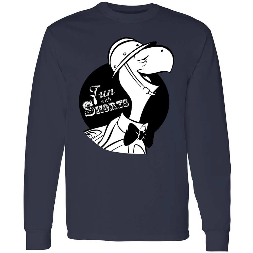 Long Sleeve T-Shirt - VDRB5KY8 - Navy - 13