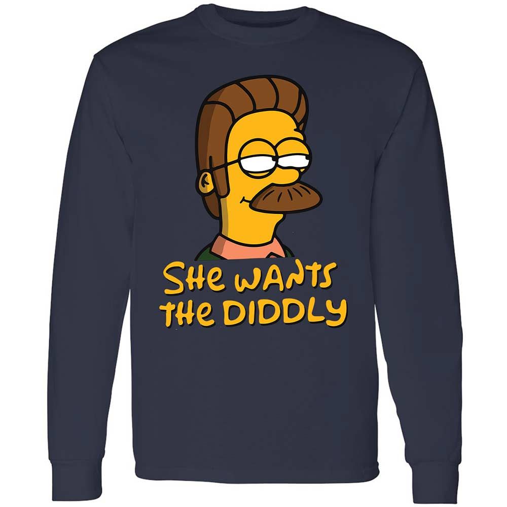 She Wants The Diddly - Navy - 13