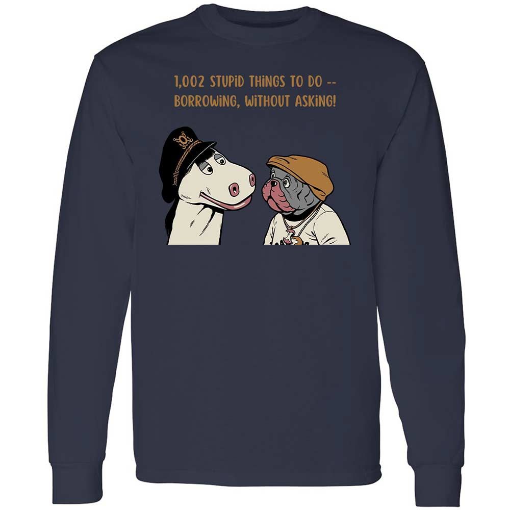 Long Sleeve T-Shirt - EM71BH8F - Navy - 13