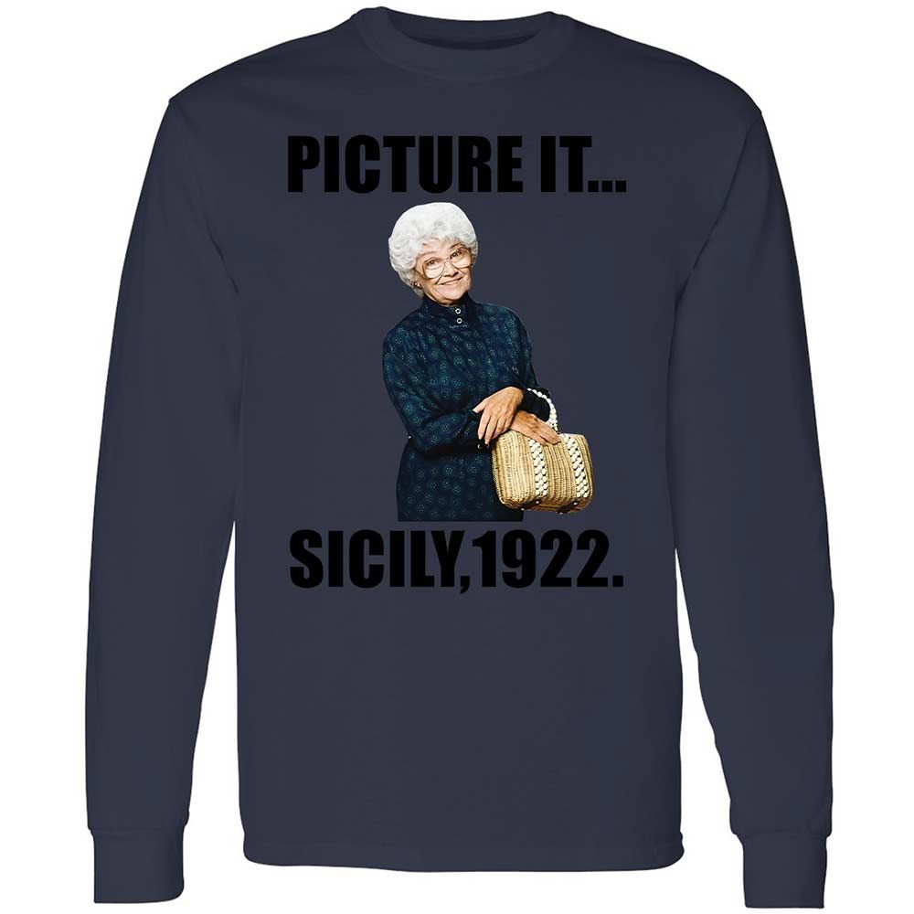 Long Sleeve T-Shirt - AH6J1NFE - Navy - 13