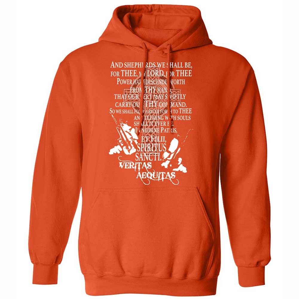 Classic Unisex Hoodie - 8GSEAMFZ - Orange - 13