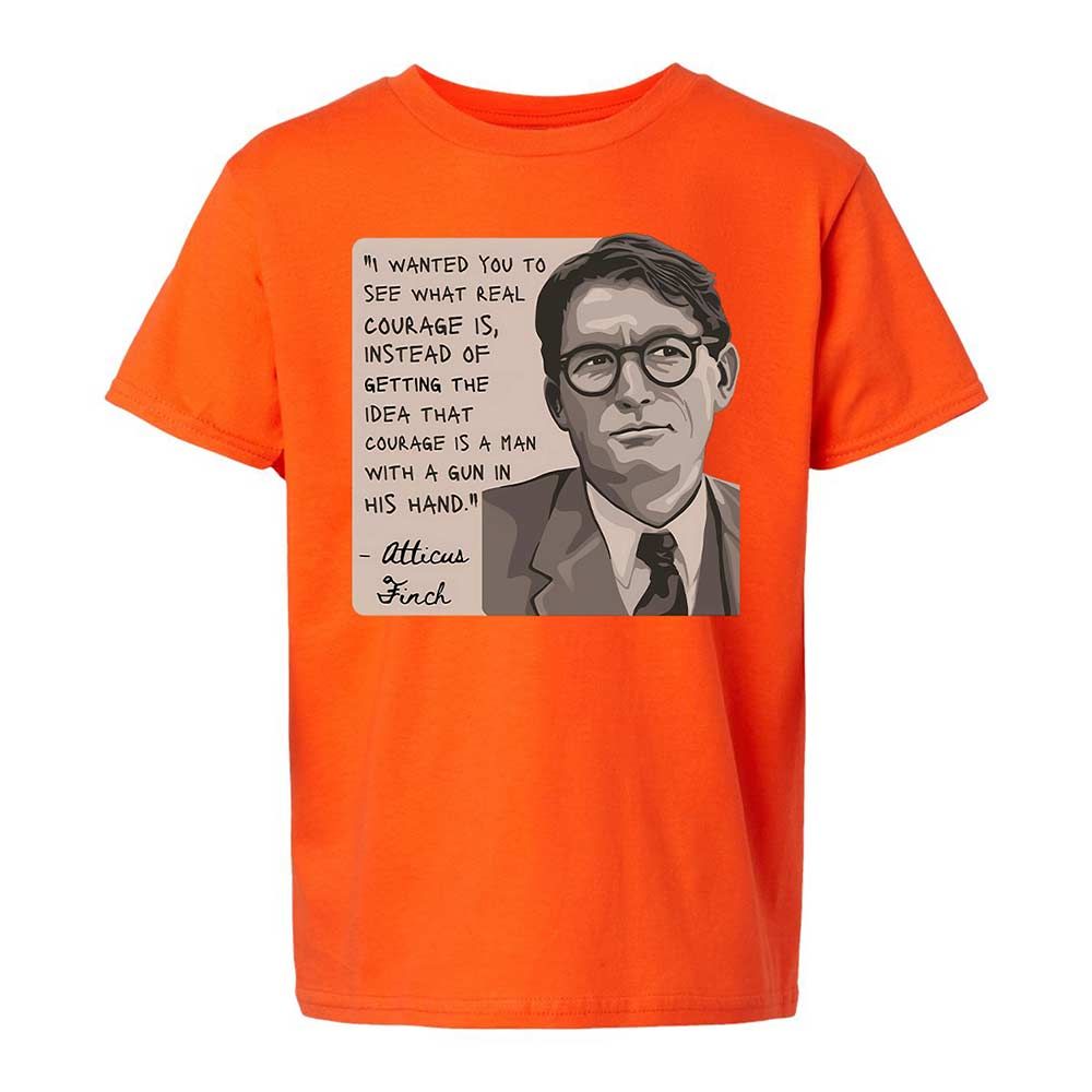 Real Courage Quote - Orange - 13
