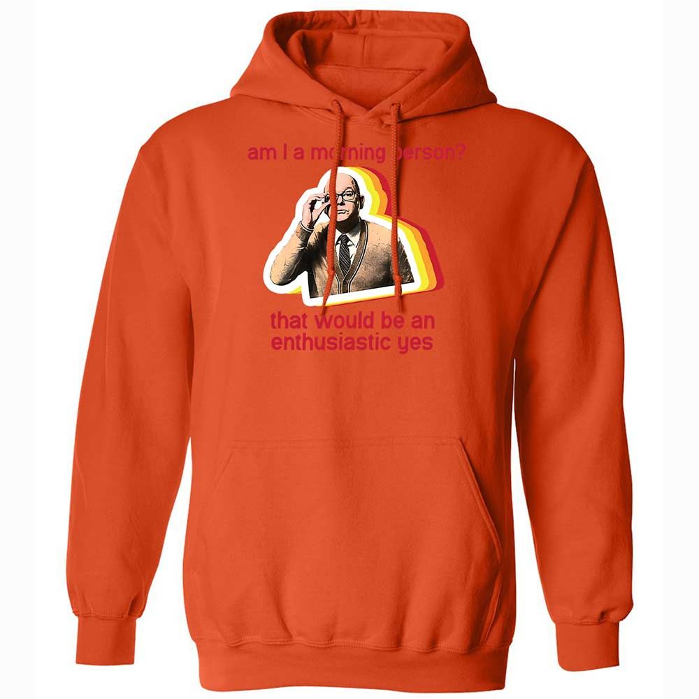 Classic Unisex Hoodie - ASFD7SLT - Orange - 13