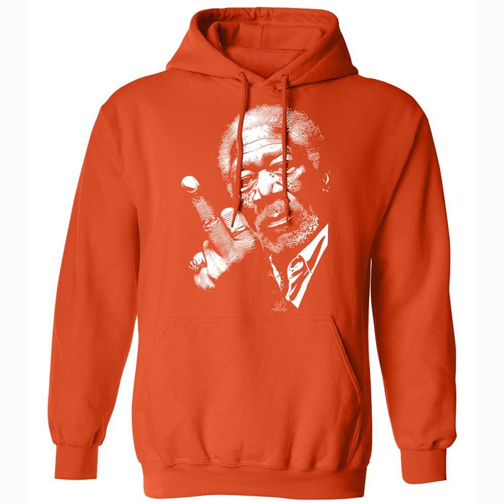 Morgan Freeman middle finger - Orange - 13