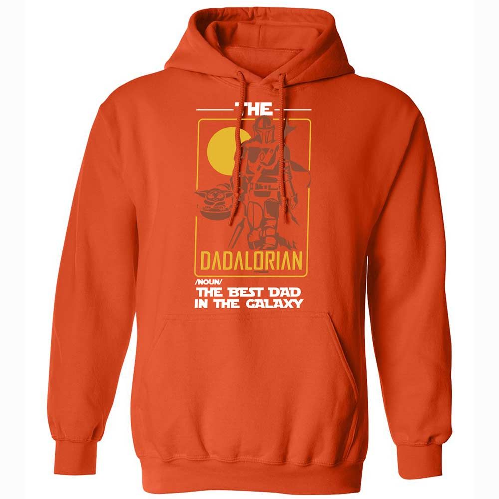 The Dadalorian The Best Dad In The Galaxy - Orange - 13