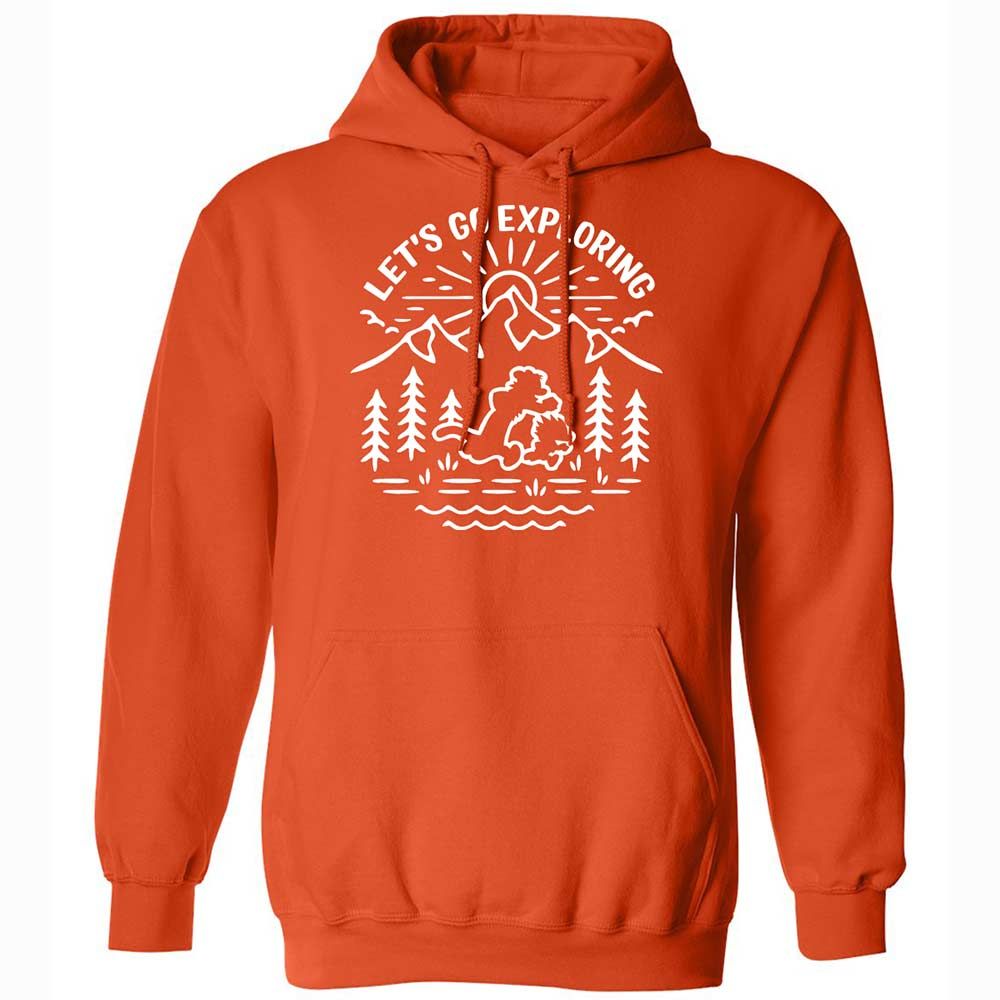 Classic Unisex Hoodie - EFQ7QKBG - Orange - 13