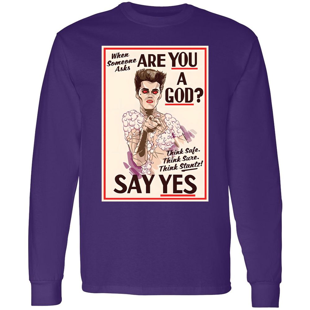 Long Sleeve T-Shirt - GQP7K1SV - Purple - 13