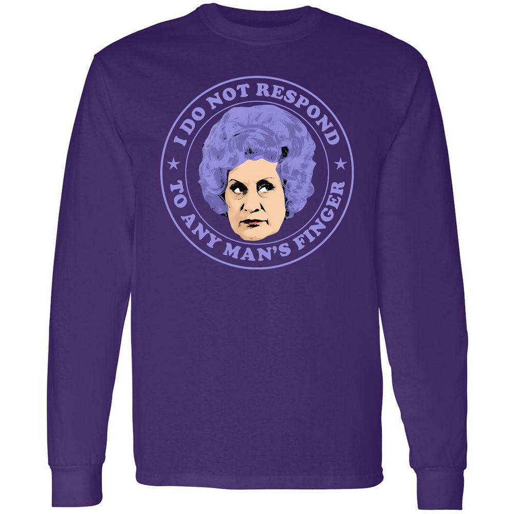 Long Sleeve T-Shirt - V74K9992 - Purple - 13