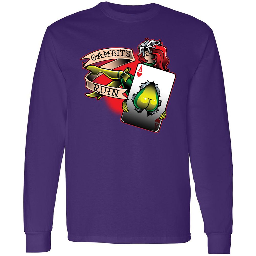 Long Sleeve T-Shirt - RSYKXG1J - Purple - 13