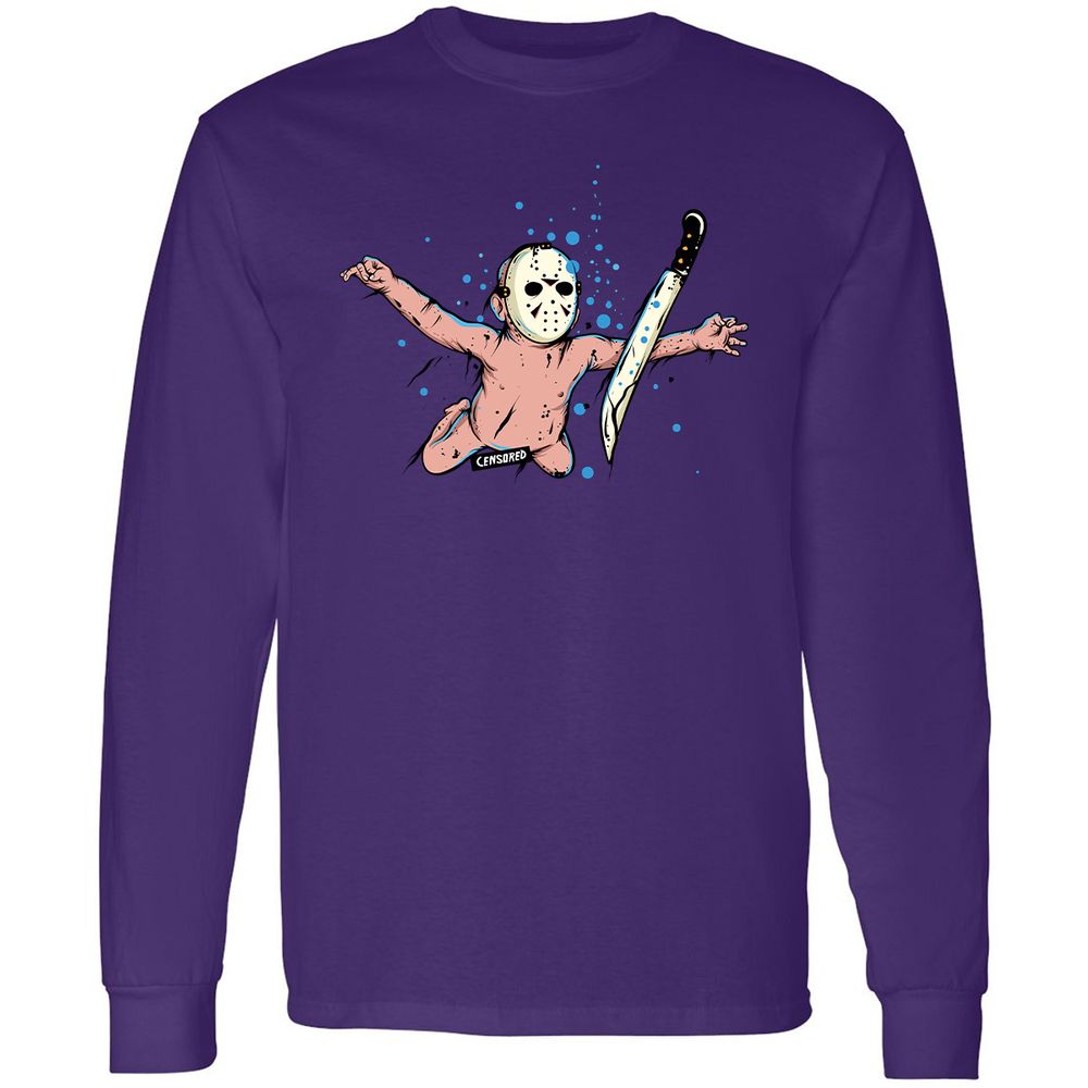 Long Sleeve T-Shirt - W9ME9T98 - Purple - 13