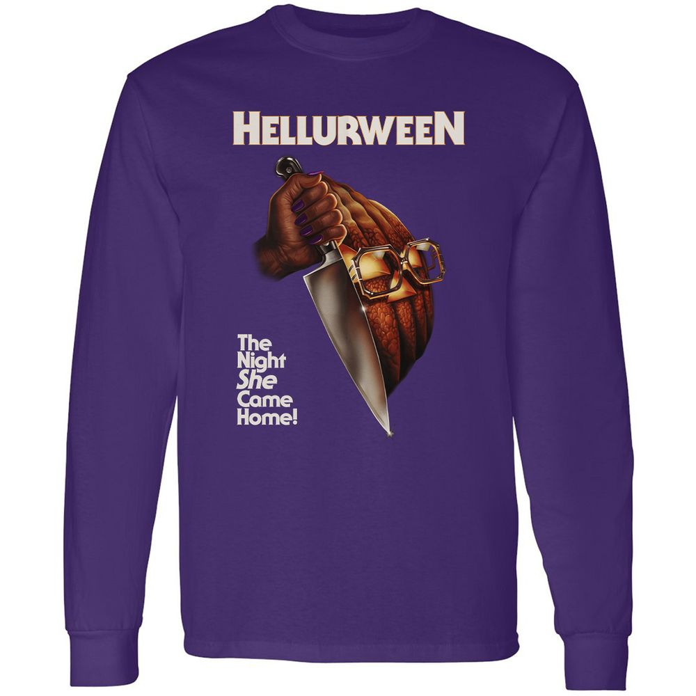 Long Sleeve T-Shirt - 8F7VSQPC - Purple - 13