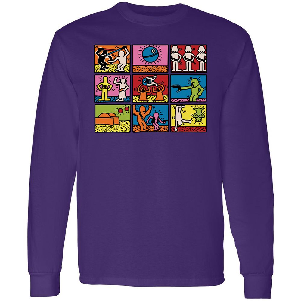 Long Sleeve T-Shirt - HAN7QM4A - Purple - 13