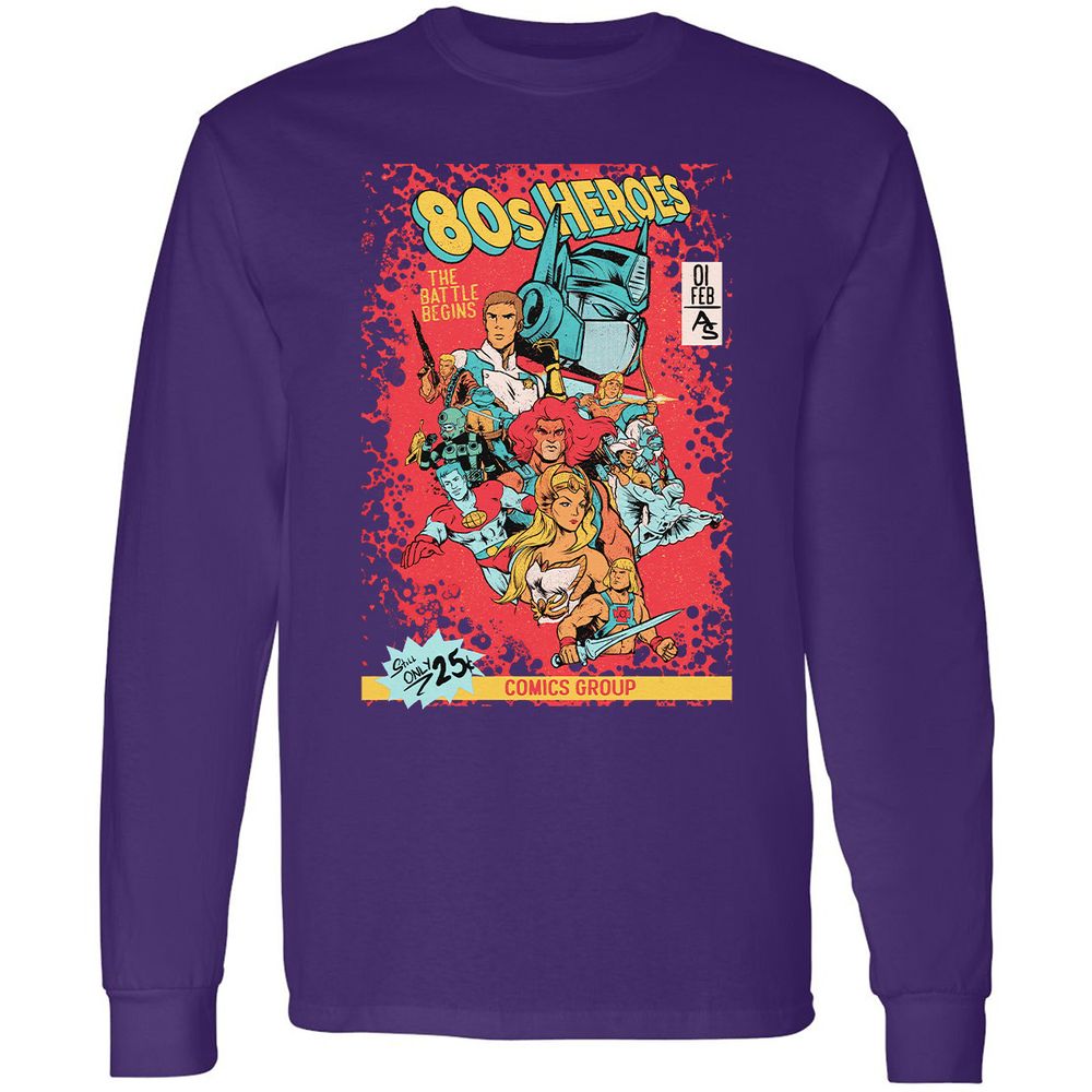 Long Sleeve T-Shirt - 8ZK34V5G - Purple - 13