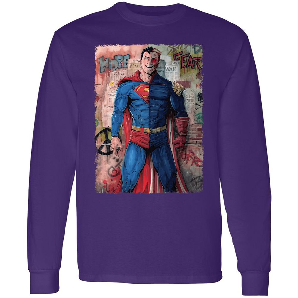 Long Sleeve T-Shirt - N3K6SKZH - Purple - 13