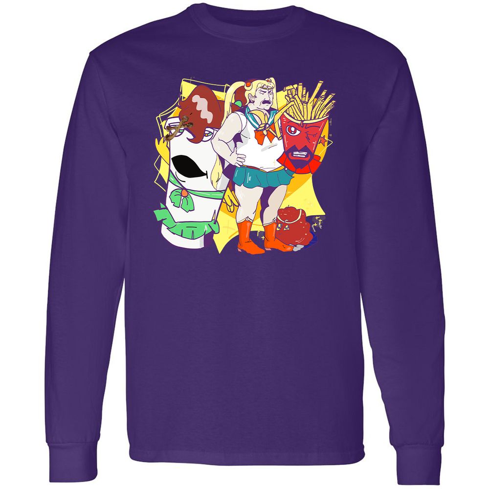 Long Sleeve T-Shirt - R7PDLHEU - Purple - 13