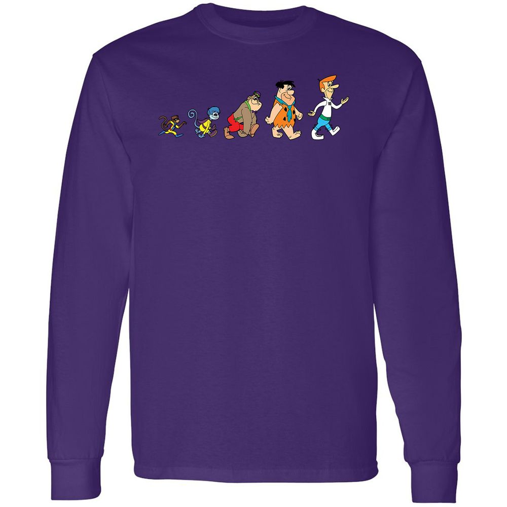 Long Sleeve T-Shirt - Q2VZJLJU - Purple - 13