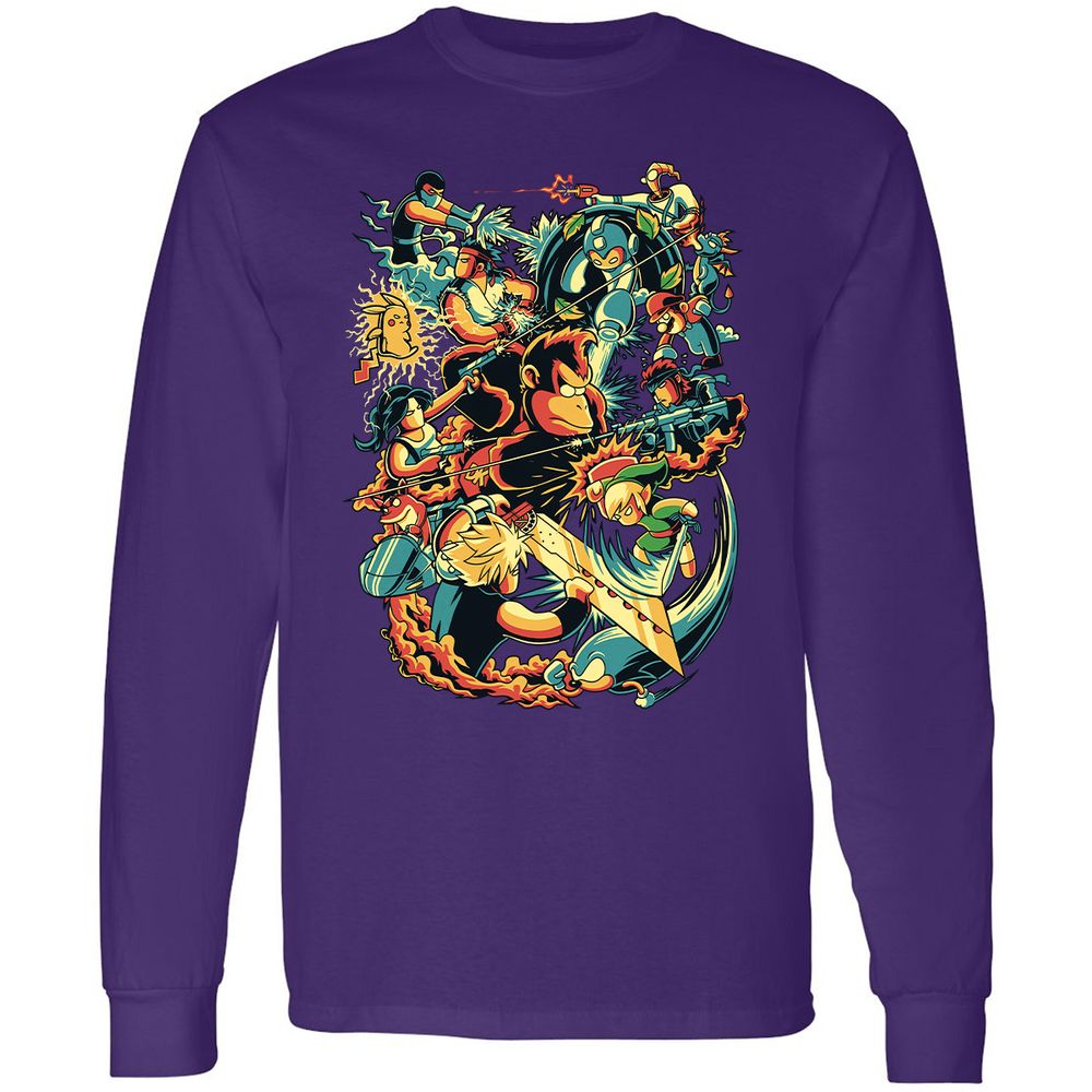 Long Sleeve T-Shirt - QUL1BU37 - Purple - 13