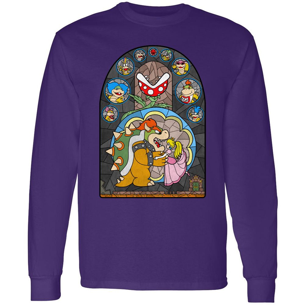 Long Sleeve T-Shirt - JJ9KBT37 - Purple - 13