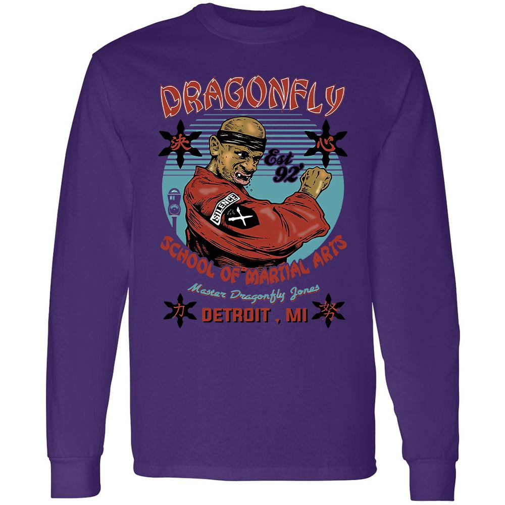 Long Sleeve T-Shirt - LM9KY8XR - Purple - 13