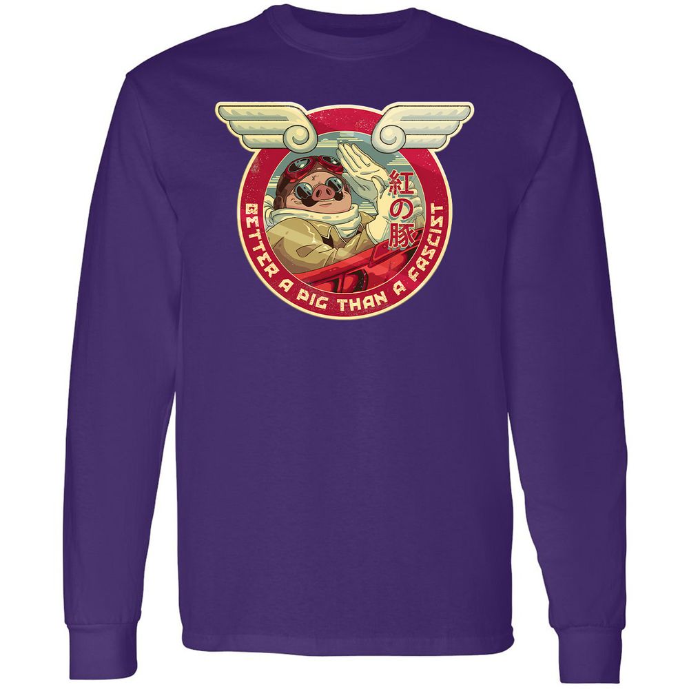 Long Sleeve T-Shirt - 6ZATJDEW - Purple - 13