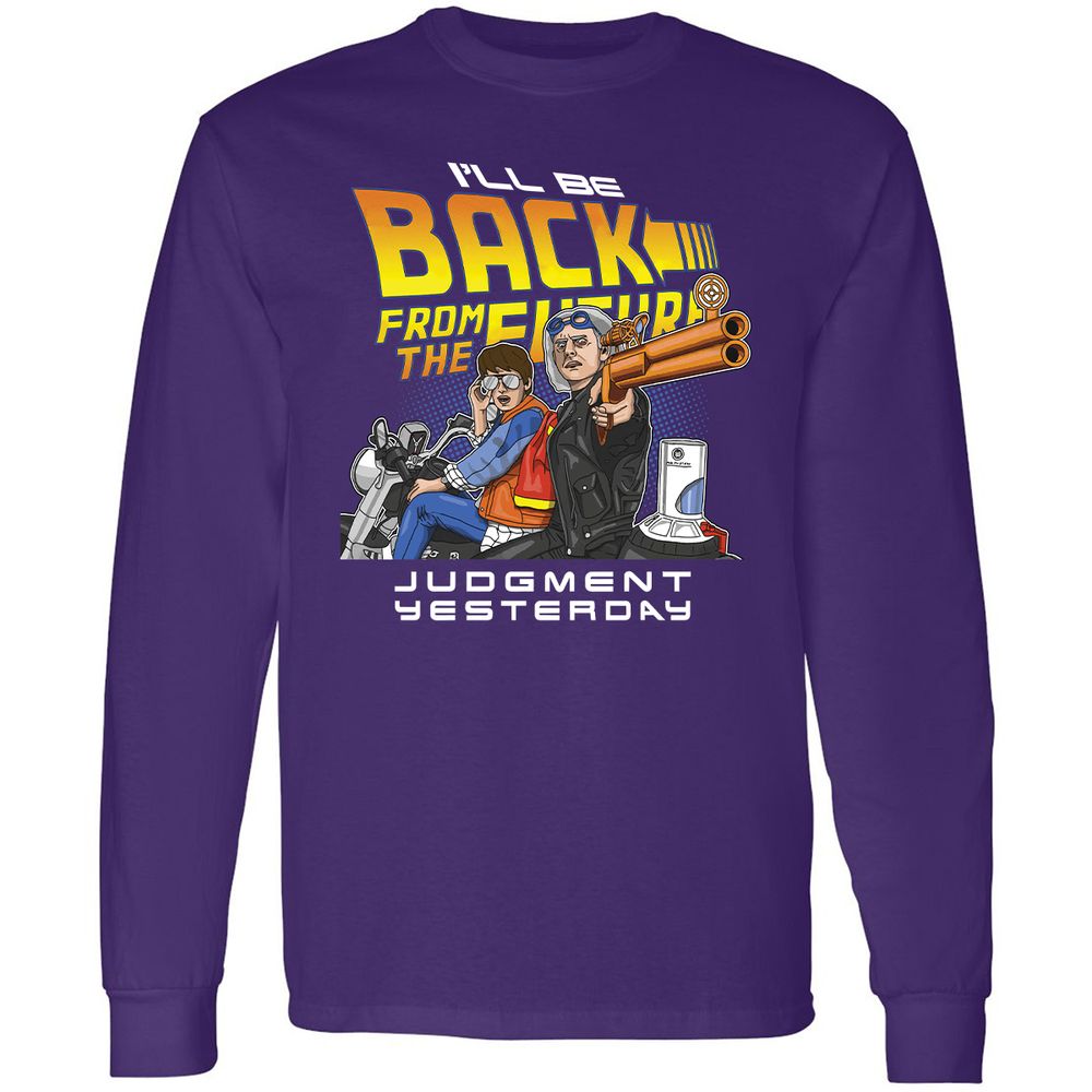 Long Sleeve T-Shirt - NVUNDQ2F - Purple - 13