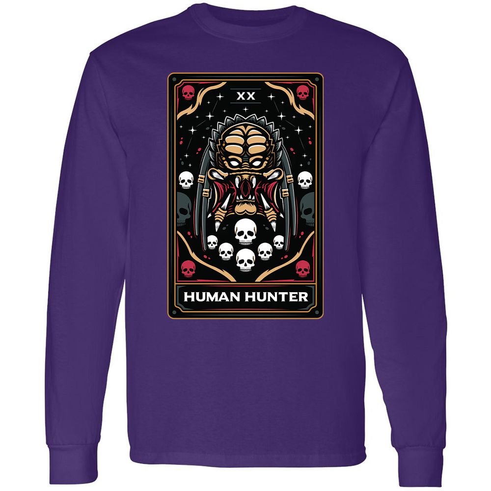 Long Sleeve T-Shirt - K5UN3HDR - Purple - 13