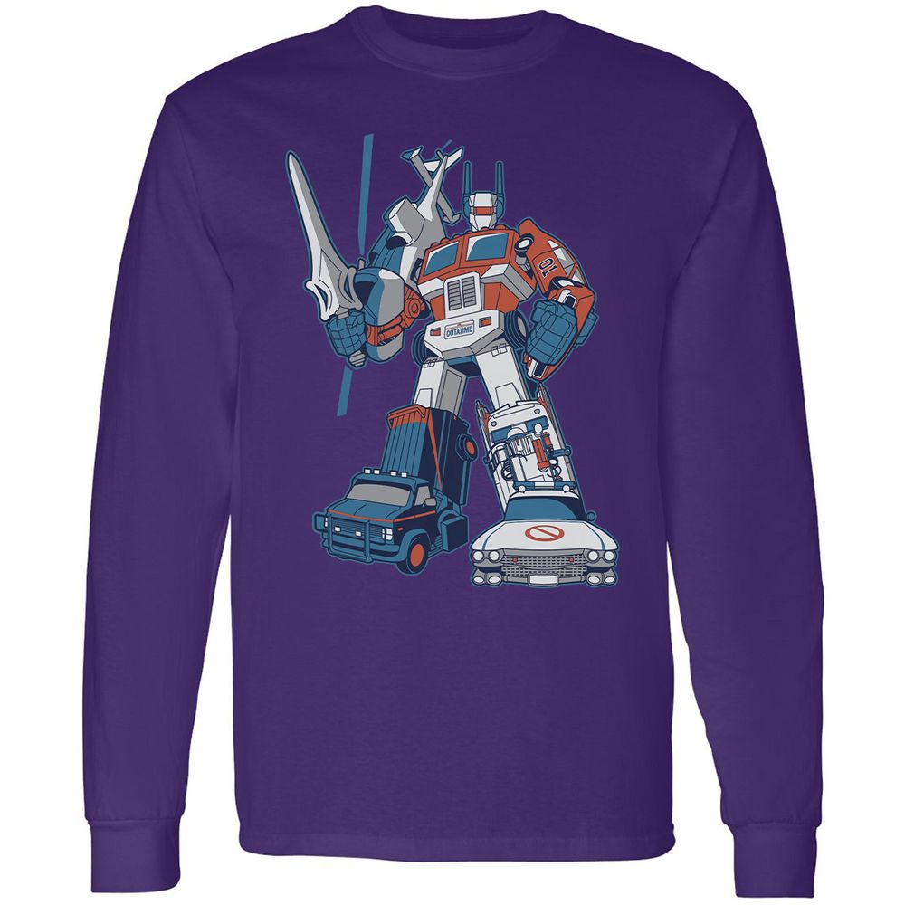 Long Sleeve T-Shirt - RFGZE3G5 - Purple - 13