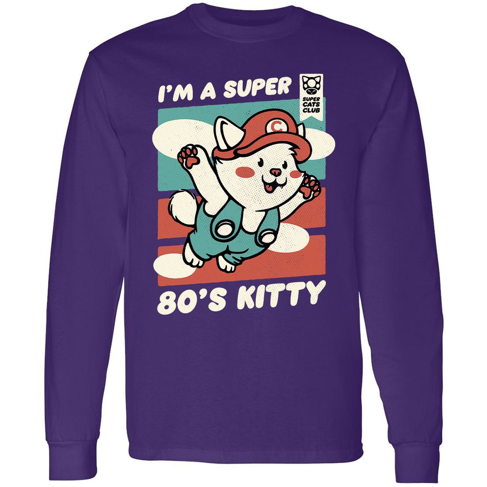 Long Sleeve T-Shirt - QZ6B35JW - Purple - 13