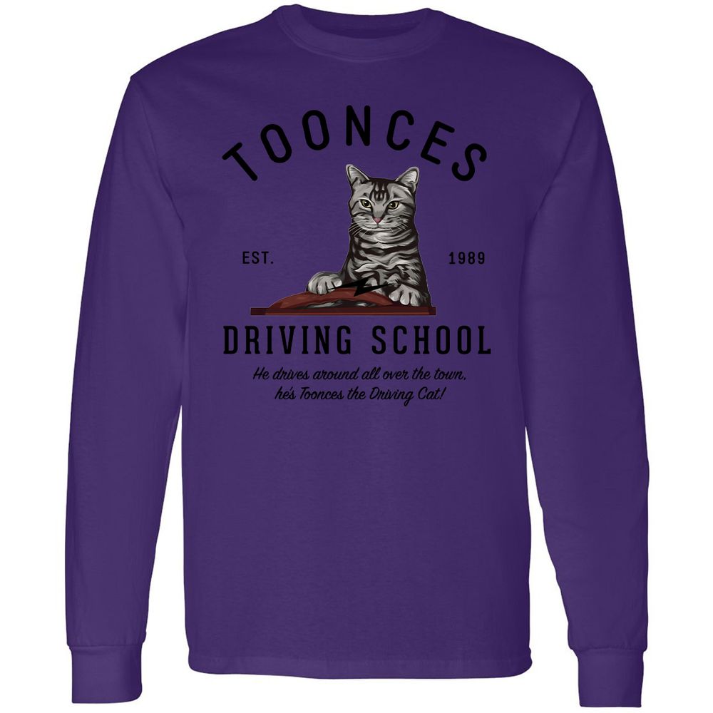 Funny Cat Driving School - Purple - 13