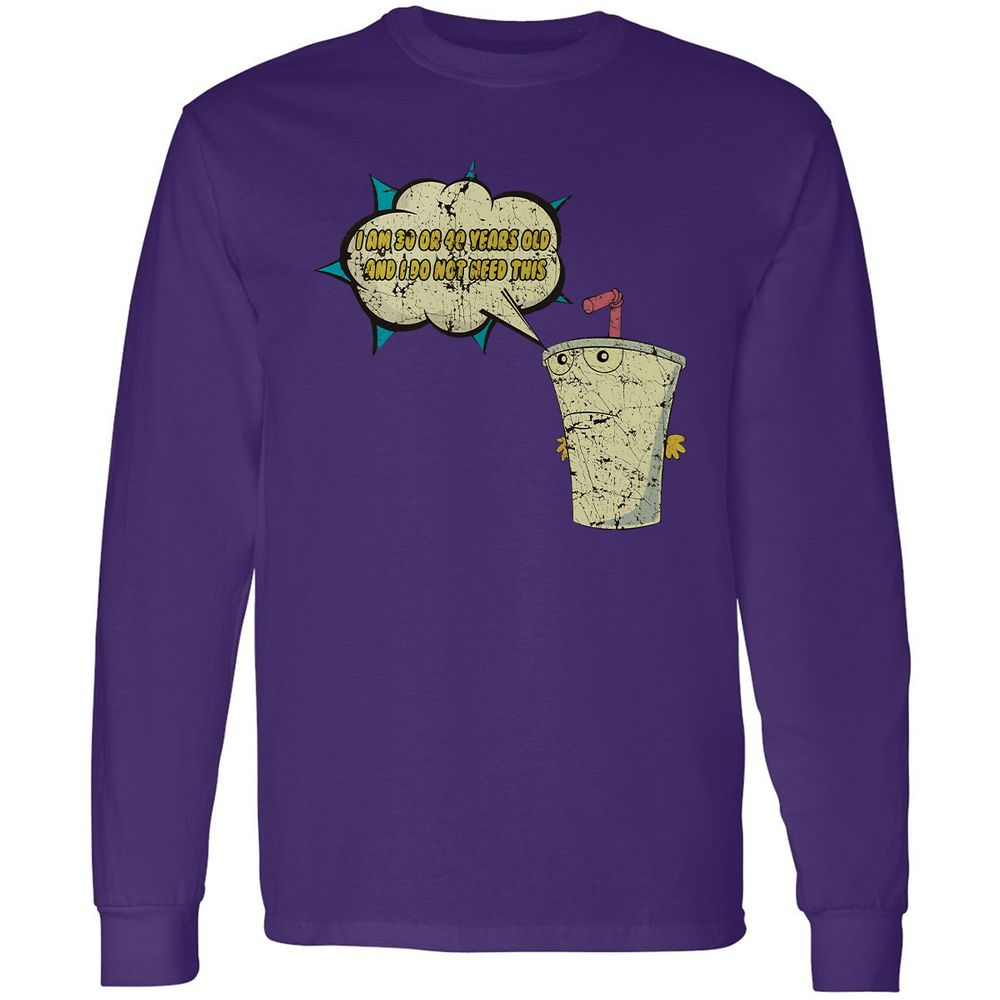 Long Sleeve T-Shirt - 8PQM37F6 - Purple - 13