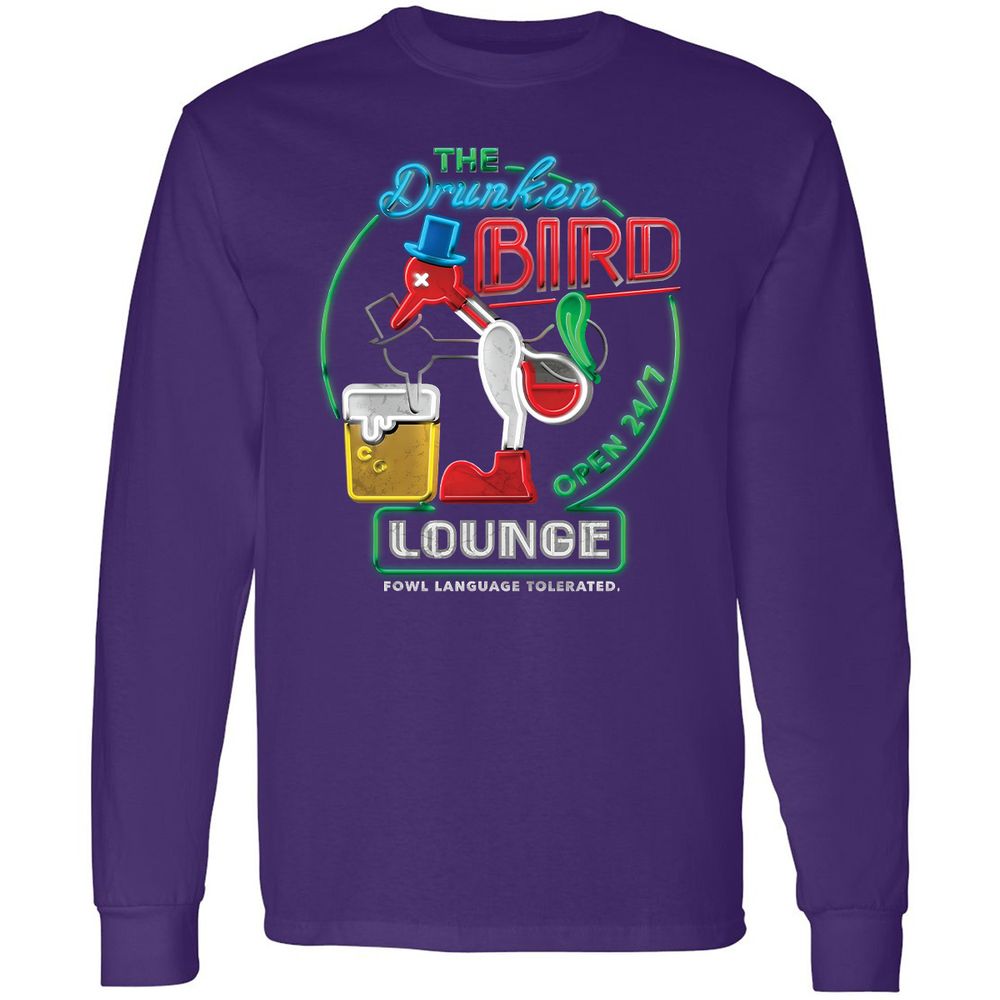 Long Sleeve T-Shirt - QLDUE8KP - Purple - 13